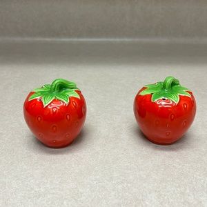 Antique Strawberry salt and pepper shakers